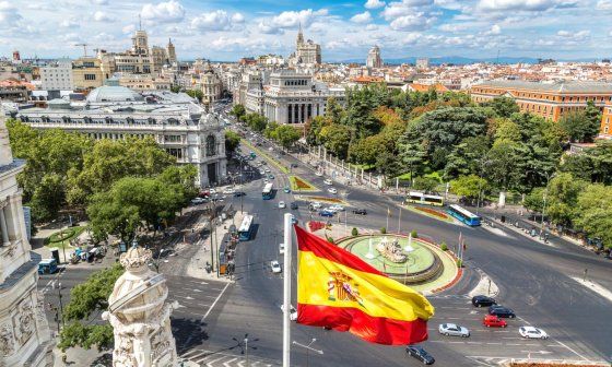 Fuente de Cibeles en Madrid.